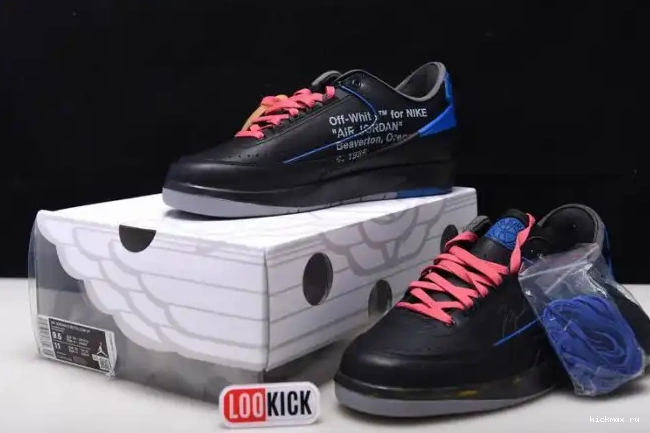 Cheap 2 Low Retro DJ4375-004 Blue Jordan Black Off-White SP 0530